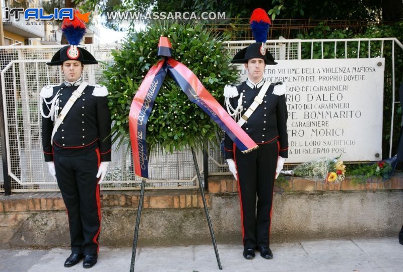 In memoria del capitano M. d`Aleo, dell`appuntato G.Bommarito e del carabiniere P. Morici