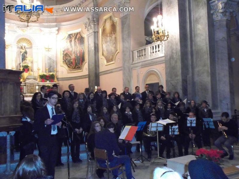 ieri sera nella chiesa M.S.S. della Purità di Valledolmo concerto di Natale