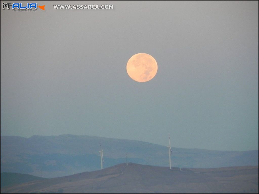 La luna di stamane