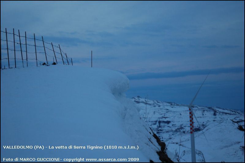 La vetta di Serra Tignino (1010 m.s.l.m.)