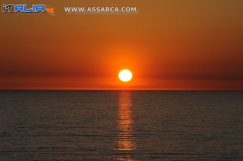 Tramonto sul mare empedoclino