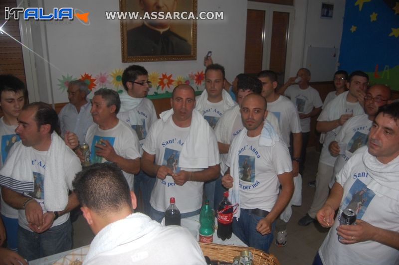 Festeggiamenti fine processione S. Anna 2009