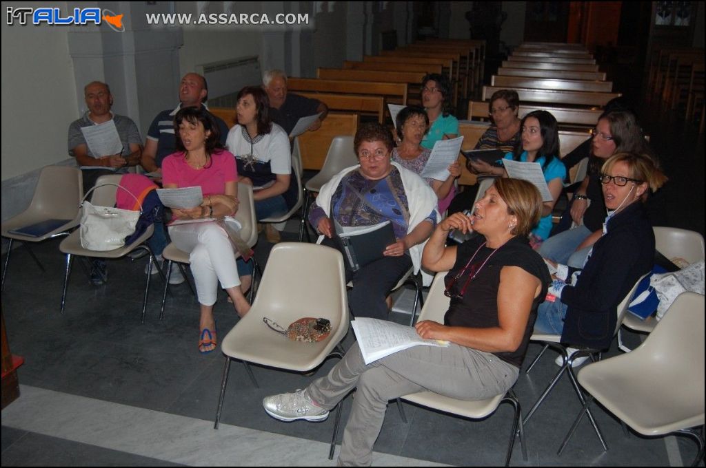 Prove del coro parrocchiale