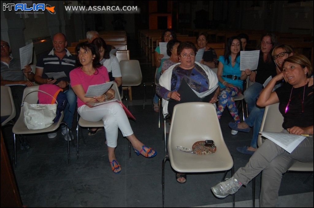 Prove del coro parrocchiale