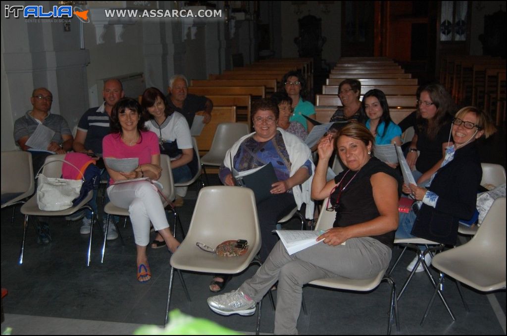 Prove del coro parrocchiale