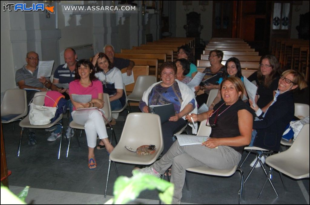 Prove del coro parrocchiale