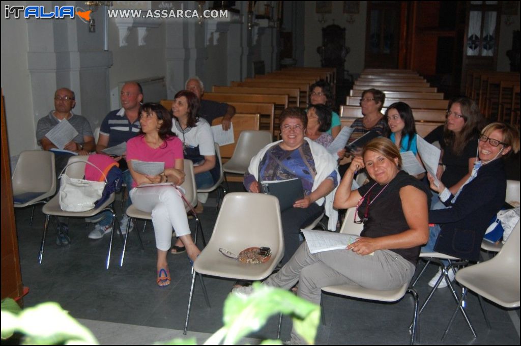 Prove del coro parrocchiale