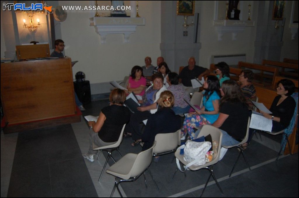 Prove del coro parrocchiale