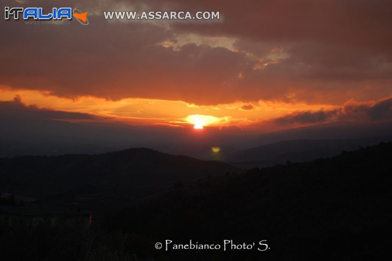 Tramonto del 25/11/2012 visto da Malvagna