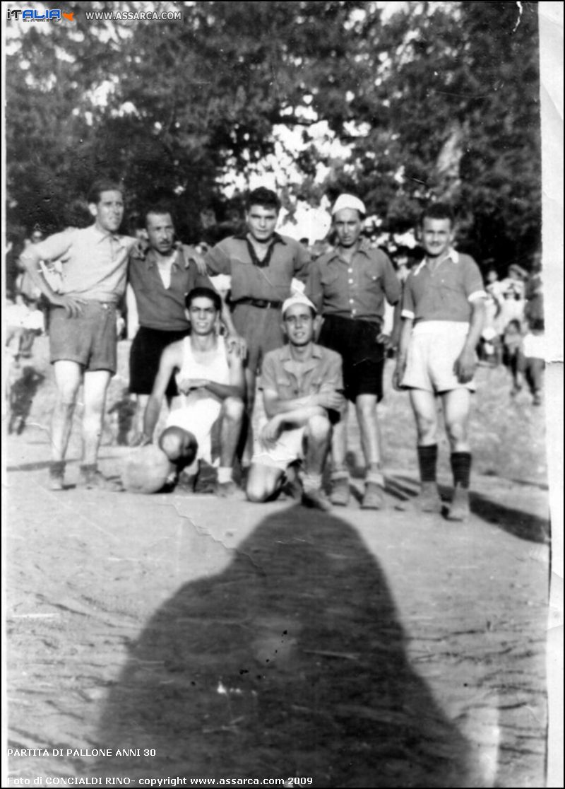 Partita di pallone anni 30