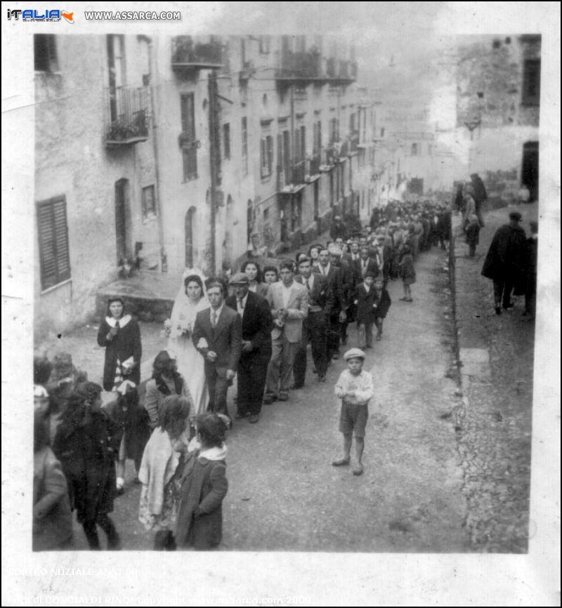 Corteo nuziale anni 50