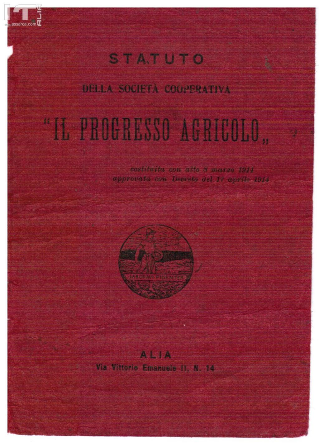 Un vero peccato aver trovato solo questa prima pagina 
Alia 8 Marzo 1914