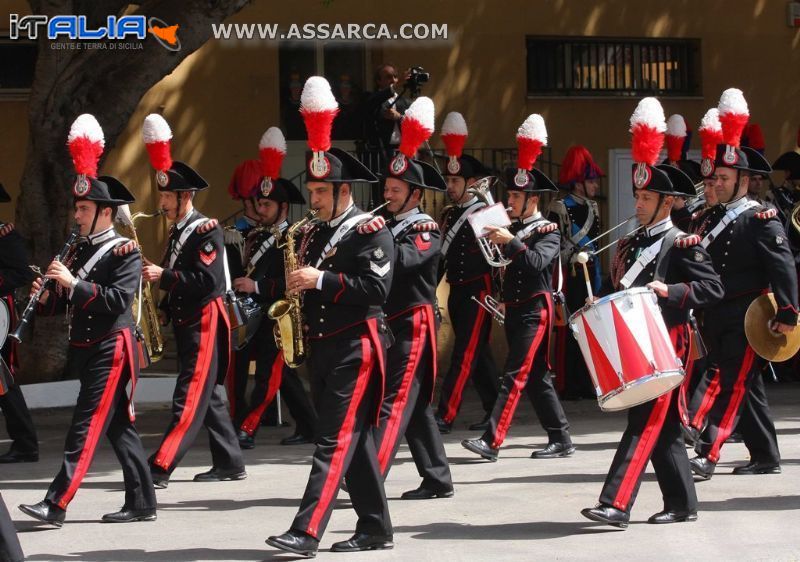 PALERMO: 198 ANNIVERSARIO DELLA FONDAZIONE DELLARMA DEI CARABINIERI, CONCERTI DELLA FANFARA DEL 12 BATTAGLIONE SICILIA.