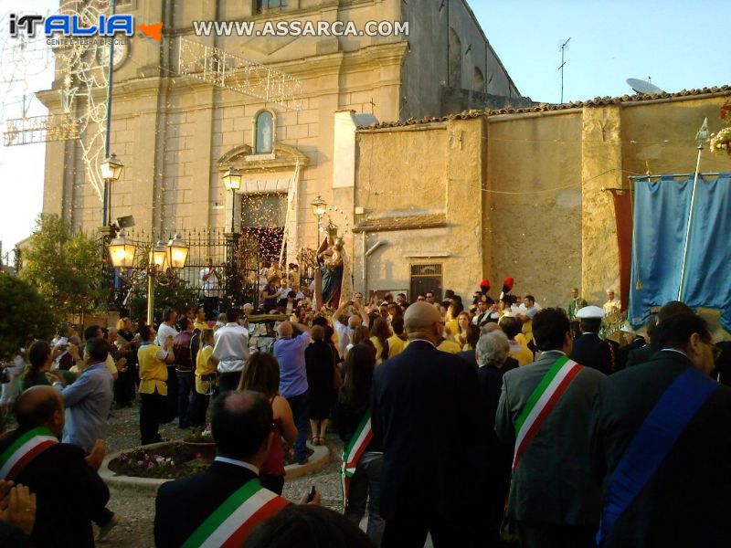 2 LUGLIO  ARRIVO DELLA PROCESSIONE