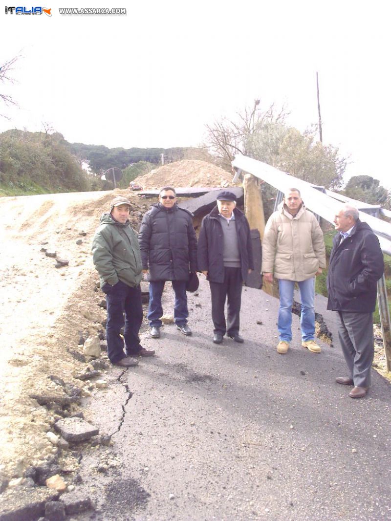 delegazione del Consiglio Comunale  sulla frana SP7