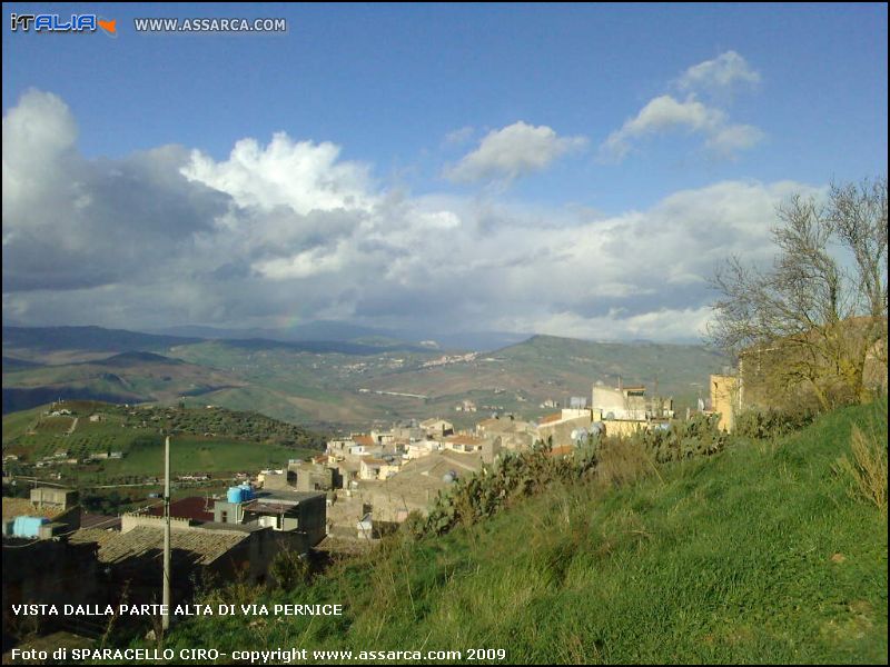 VISTA DALLA PARTE ALTA DI VIA PERNICE