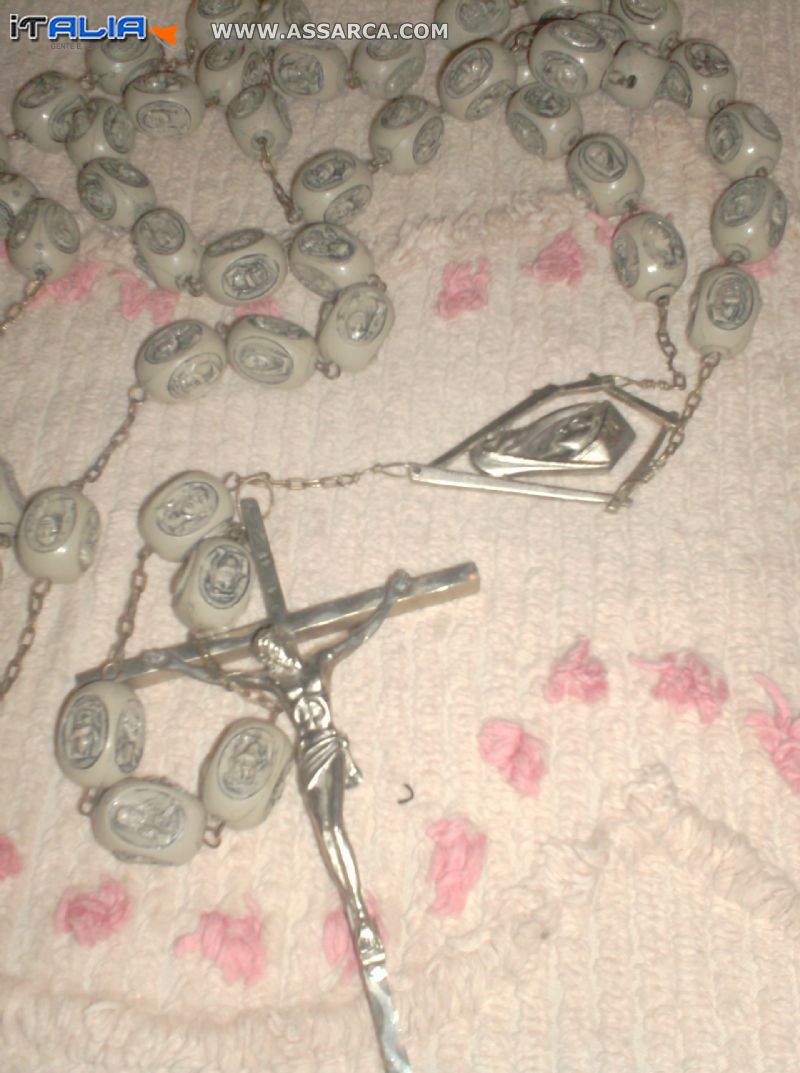 antico rosario in madre perla
