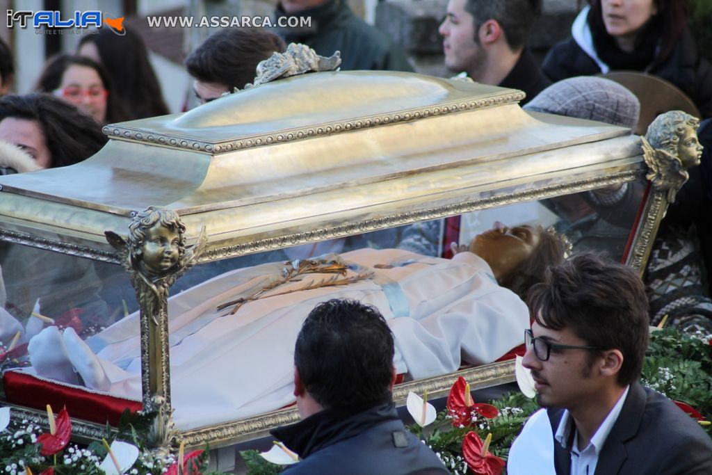 Le spoglie di Santa Maria Goretti a Roccapalumba