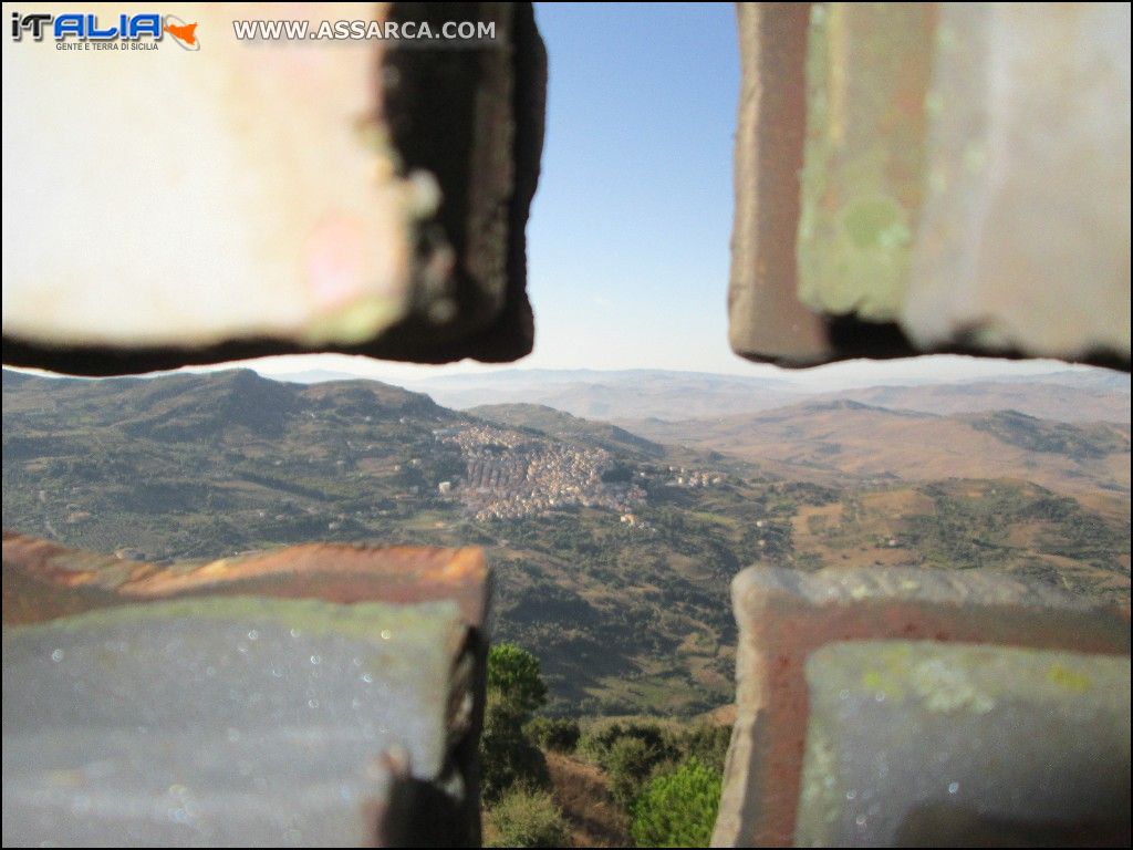 Alia vista dalla croce posta sul monte Roxiura