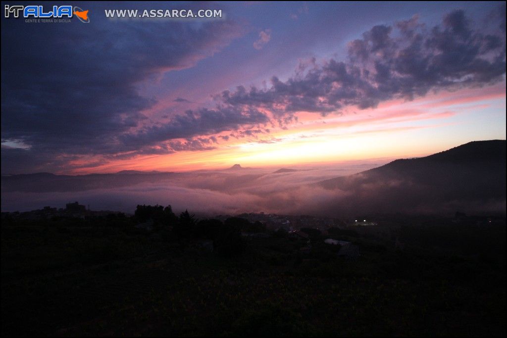 Alia tramonto del 19 Maggio 2016,ore 20,25