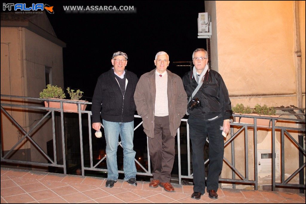 Salvatore Guccione, Rosario Fatta e Giacomo Cannici. Foto 2013