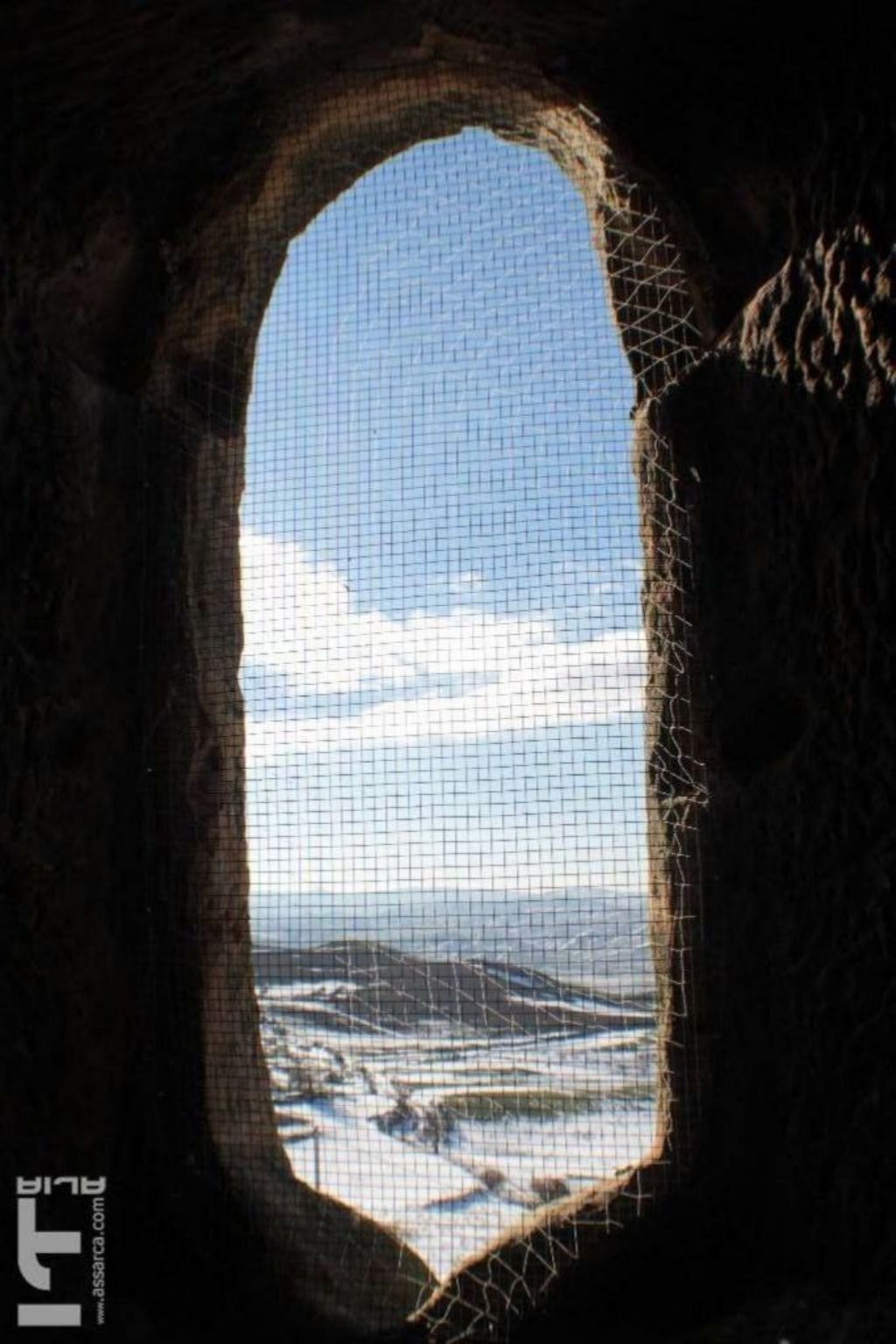 Paesaggio innevato. Grotte della Gulfa anno 2015