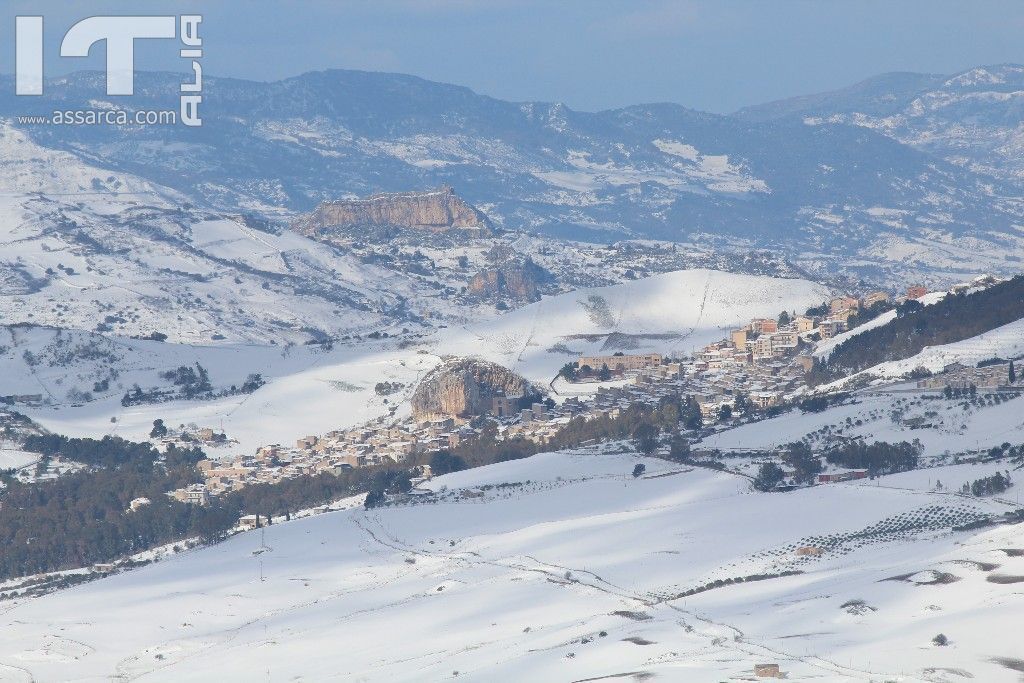 Roccapalumba sotto la neve