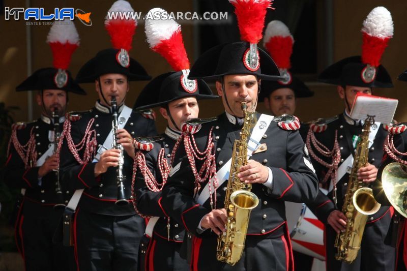 PALERMO: 198 ANNIVERSARIO DELLA FONDAZIONE DELLARMA DEI CARABINIERI, CONCERTI DELLA FANFARA DEL 12 BATTAGLIONE SICILIA.