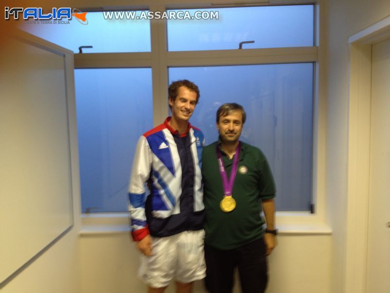 Io con ANDY MARRY e la sua medaglia olimpionica d`oro