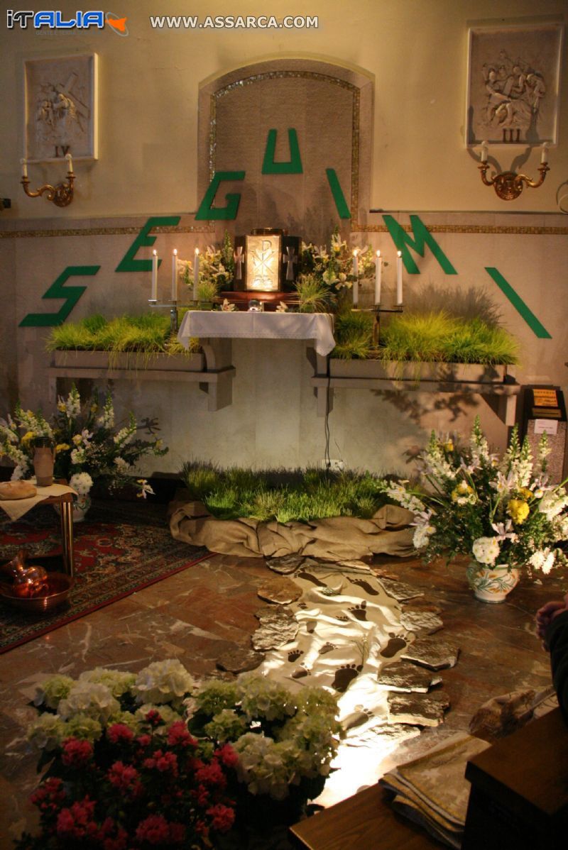 Altare della reposizione a Napoli dove sono vice parroco