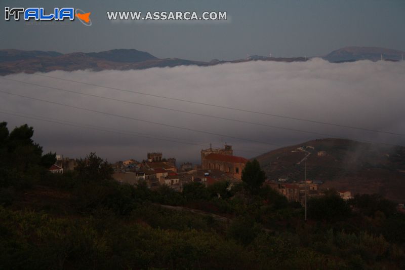 nebbia nei dintorni di Alia