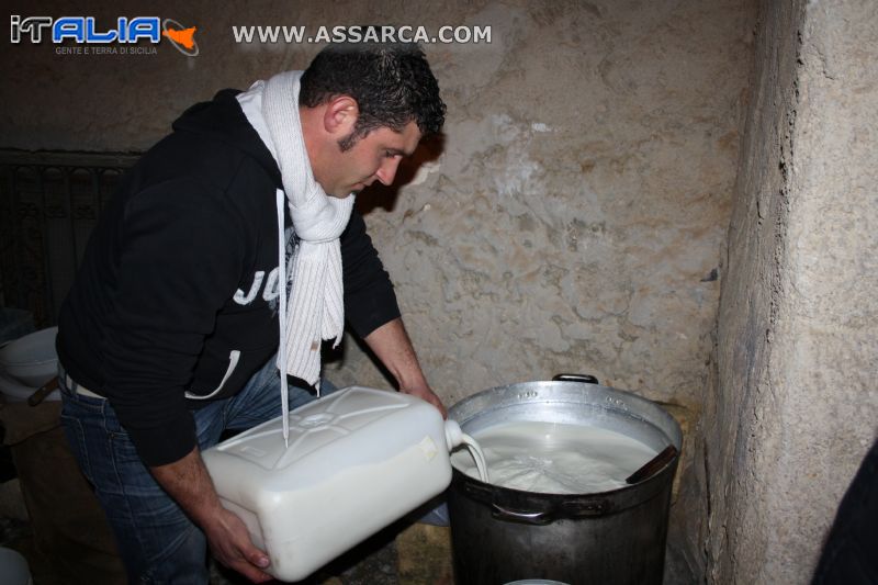 Preparazione della ricotta