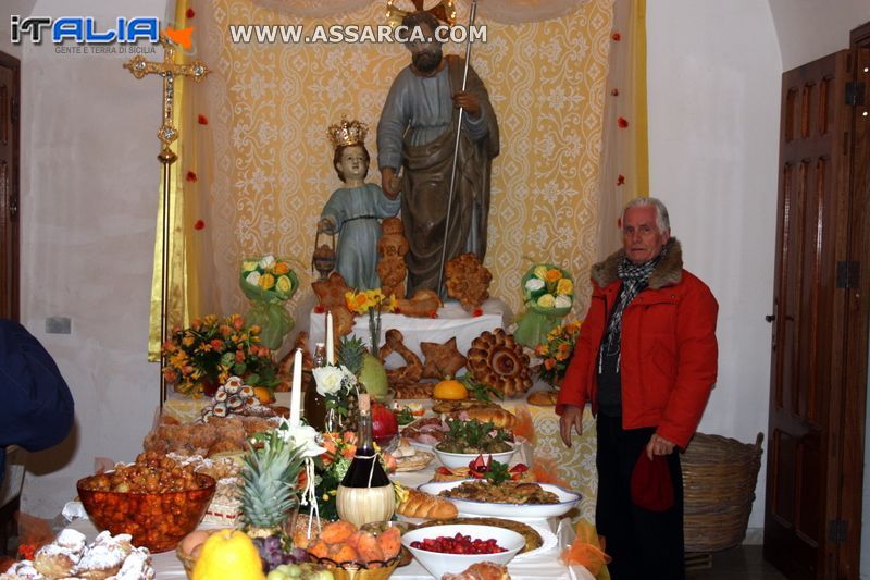 Rino Concialdi e la   tavolata di San Giuseppe