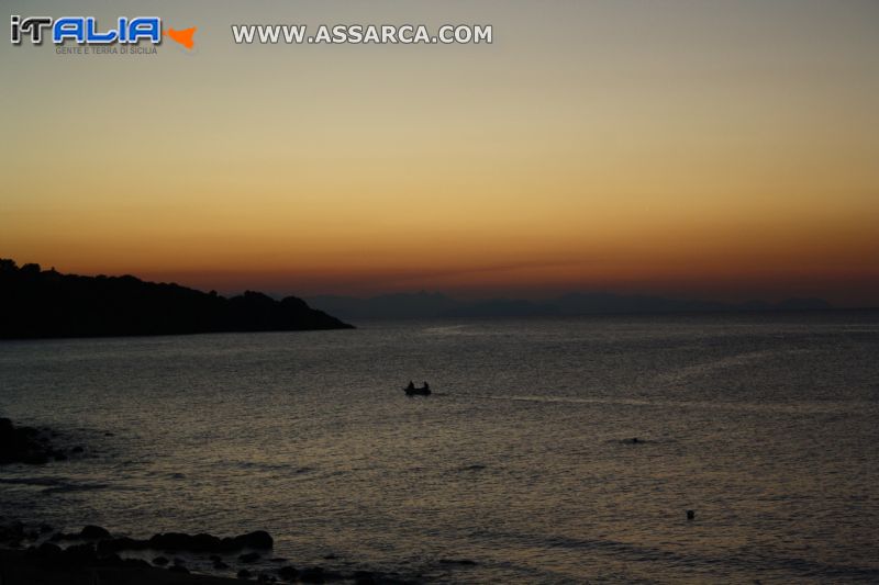 Tramonto sul mare di Cefalù  06 ottobre 2012