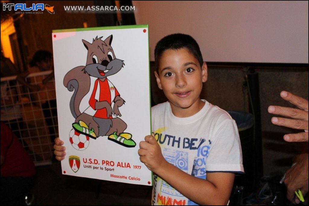 La mascotte del calcio USD PRO ALIA