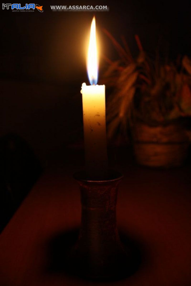 La luce della candela