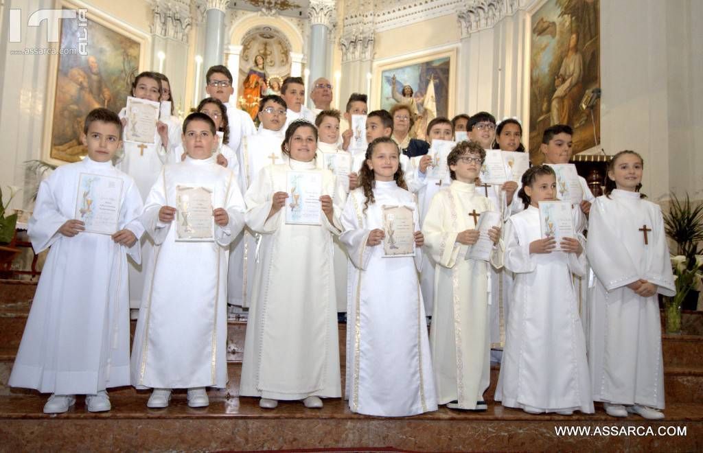 Prime comunioni,Alia 7 Maggio 2017, chiesa Sant  Anna.