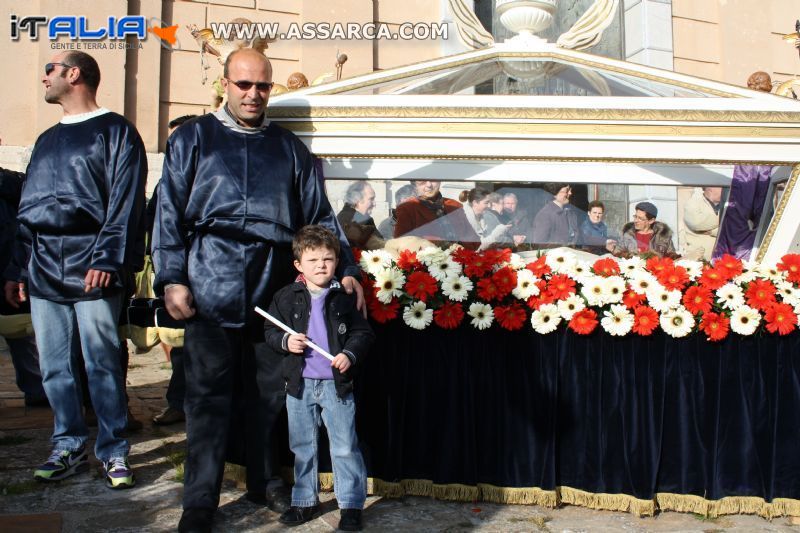 Mario e il piccolo Emanuele Fricano