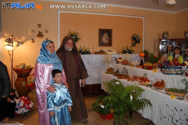 San Giseppi, la Madonna e lu bamminu