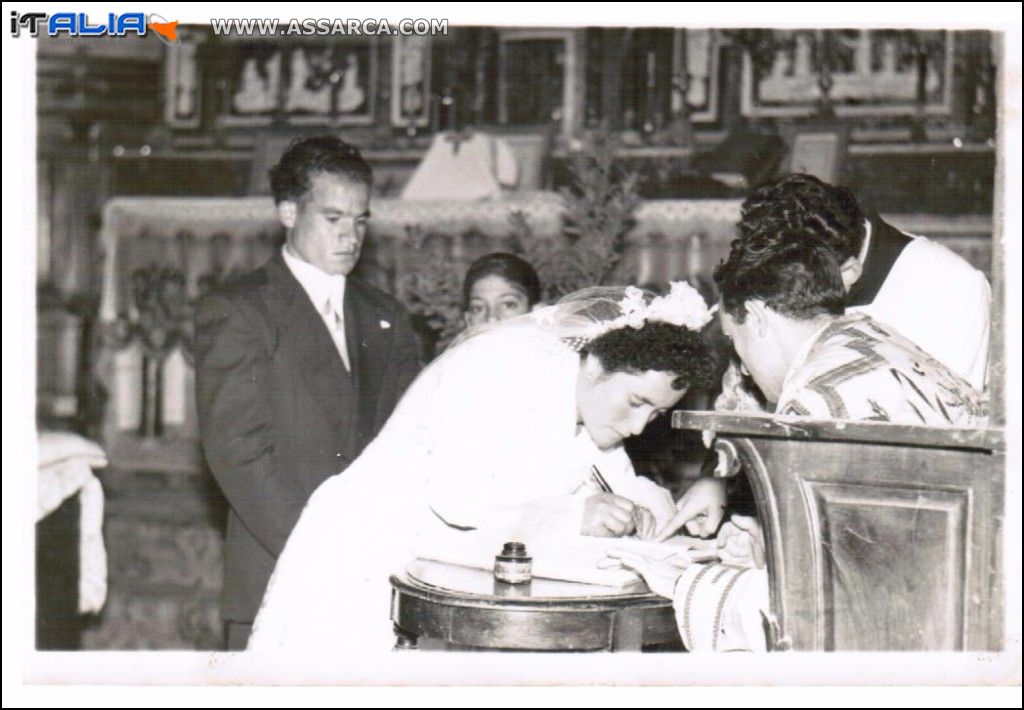 Matrimonio Di Gioia,Lupo. 31 Ottobre 1956 
Foto gentilmente concessa da Vincenzo Lupo