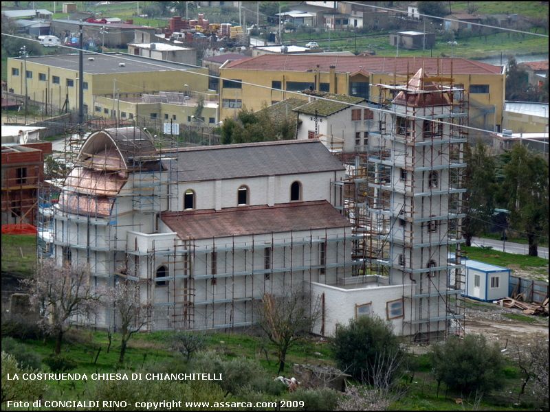 La costruenda chiesa di Chianchitelli