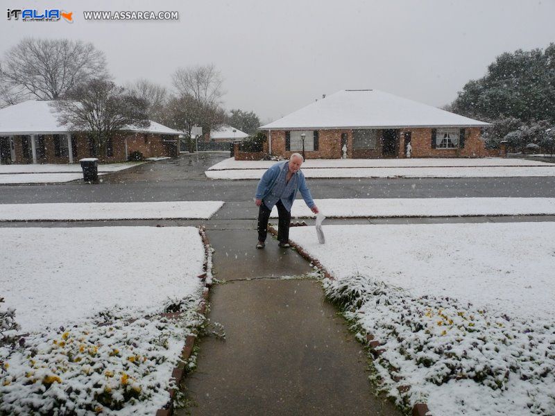 Neve a Baton Rouge ,Louisiana Febraio 12-2010