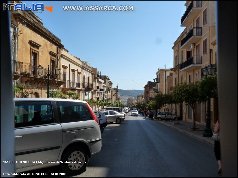 Le vie di Sambuca di Sicilia