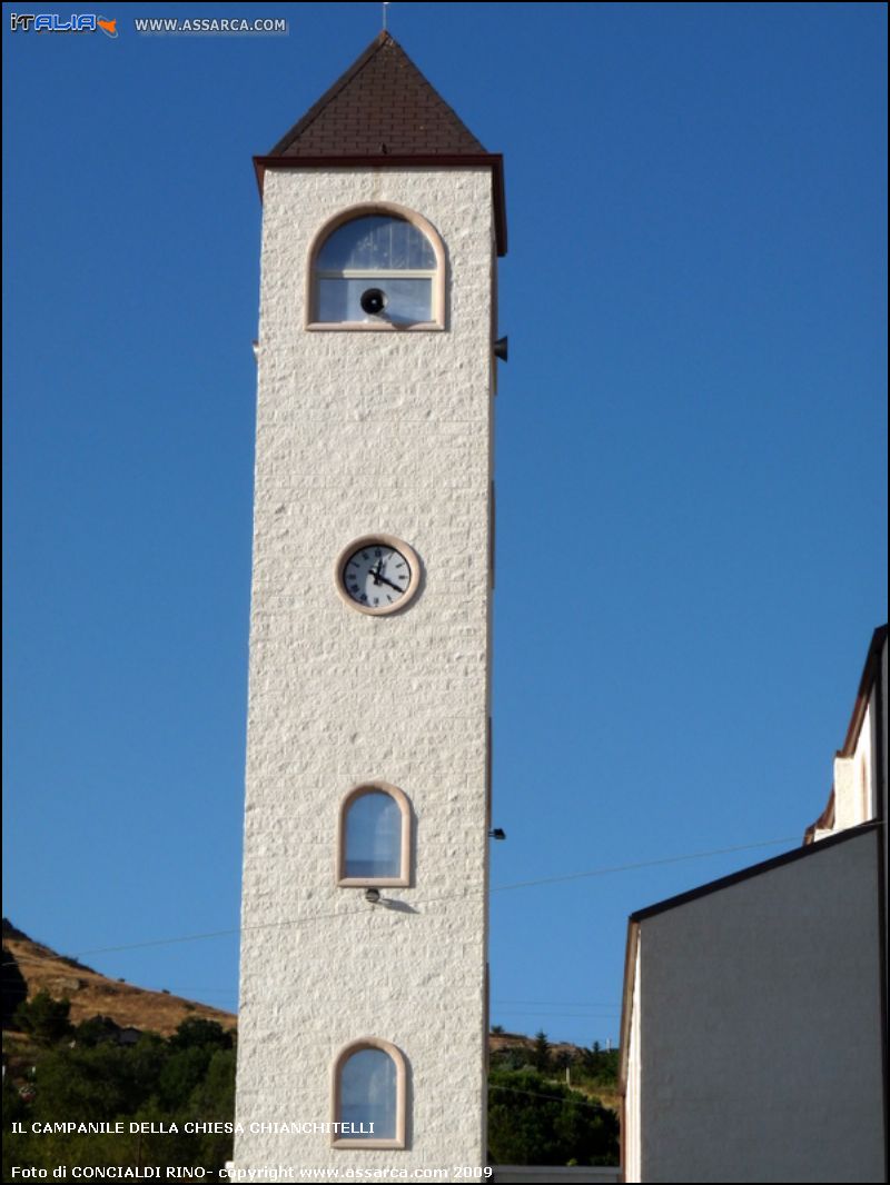 Il campanile della chiesa Chianchitelli