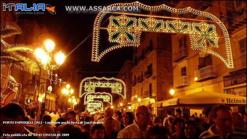 Luminarie per la festa di San Calogero