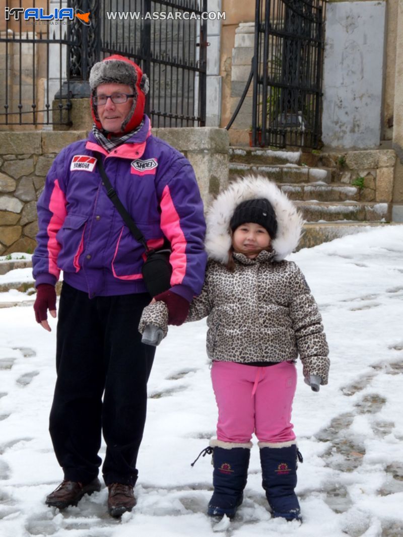 Giorgia con nonno Rino