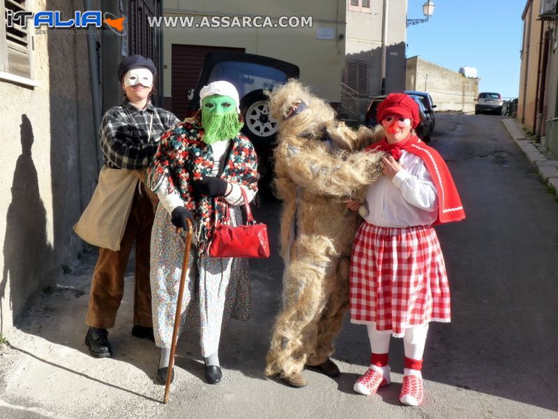 Maschere della sfilata di Carnevale