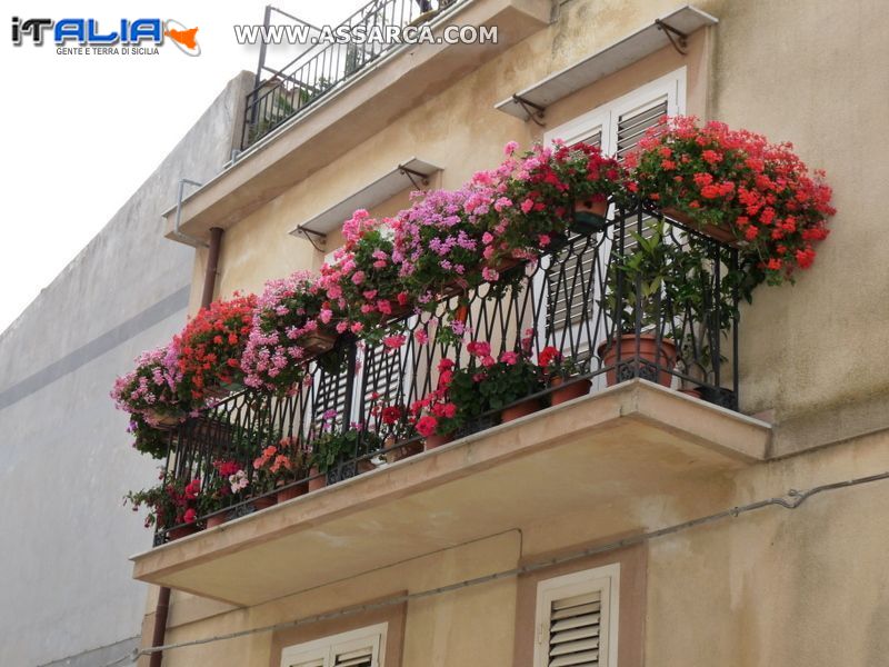 Balcone in fiore