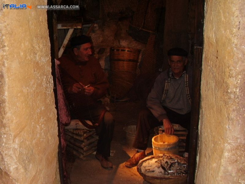 Presepe vivente a Custunaci "Baglio Scurati".Alcuni mestieri.