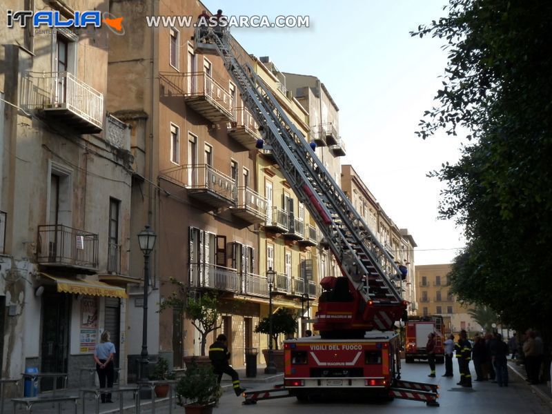 Intervento dei Vigili del Fuoco